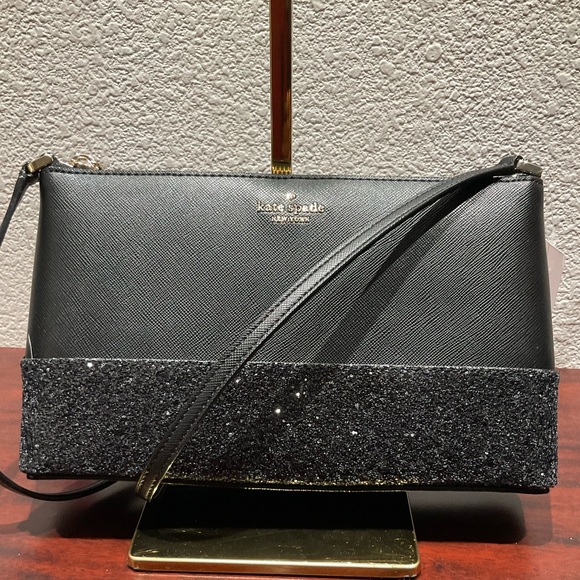 kate spade Handbags - Kate Spade New York Glitter Saffiano Leather Crossbody Bag